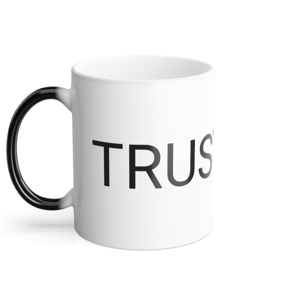 TRUST GOD Morphing Mug 11oz - Picture 1 of 3